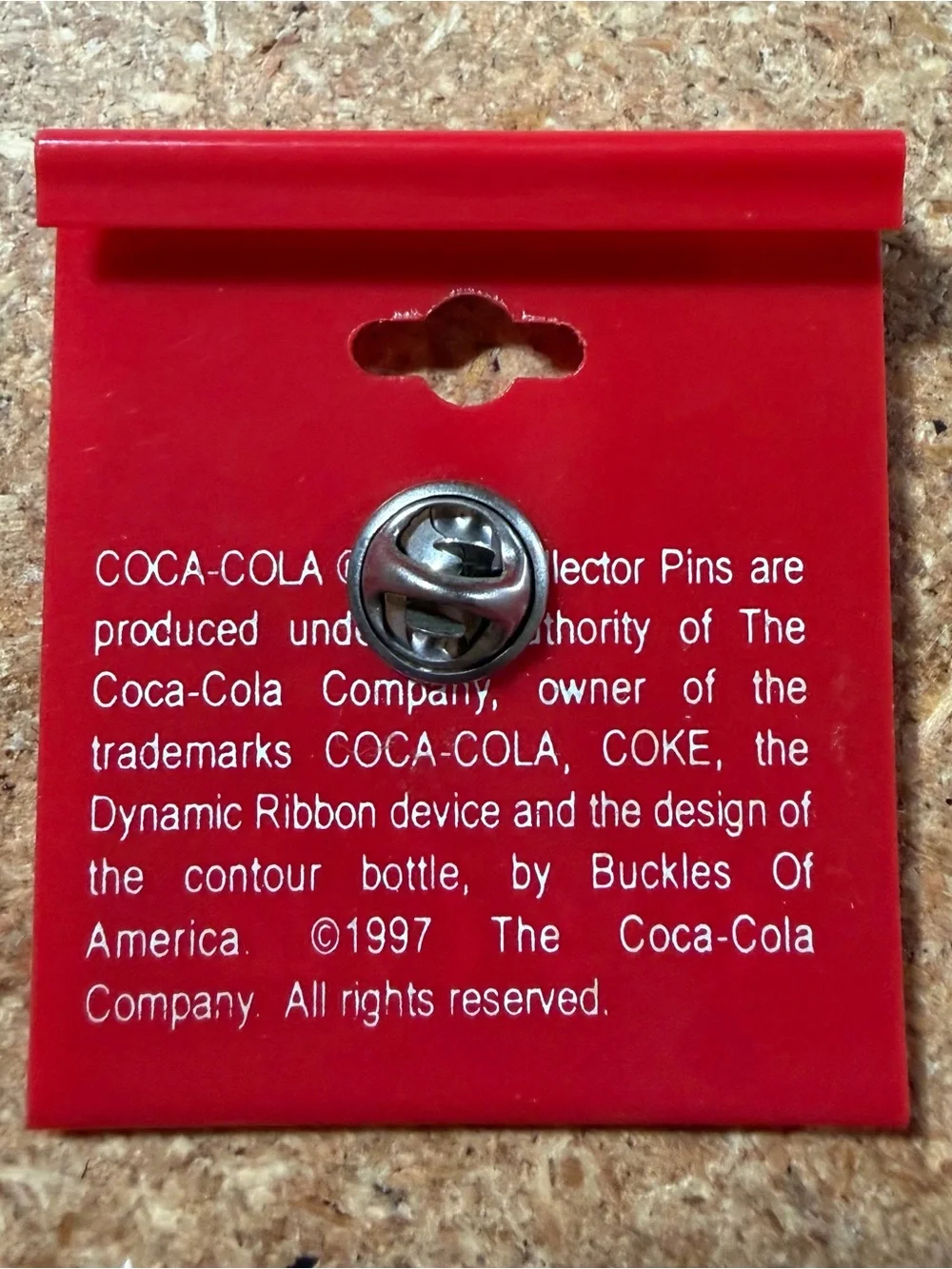 Vintage Coca-Cola Be Refreshed Coke Bottle Soda Collectible Enamel Lapel Pin